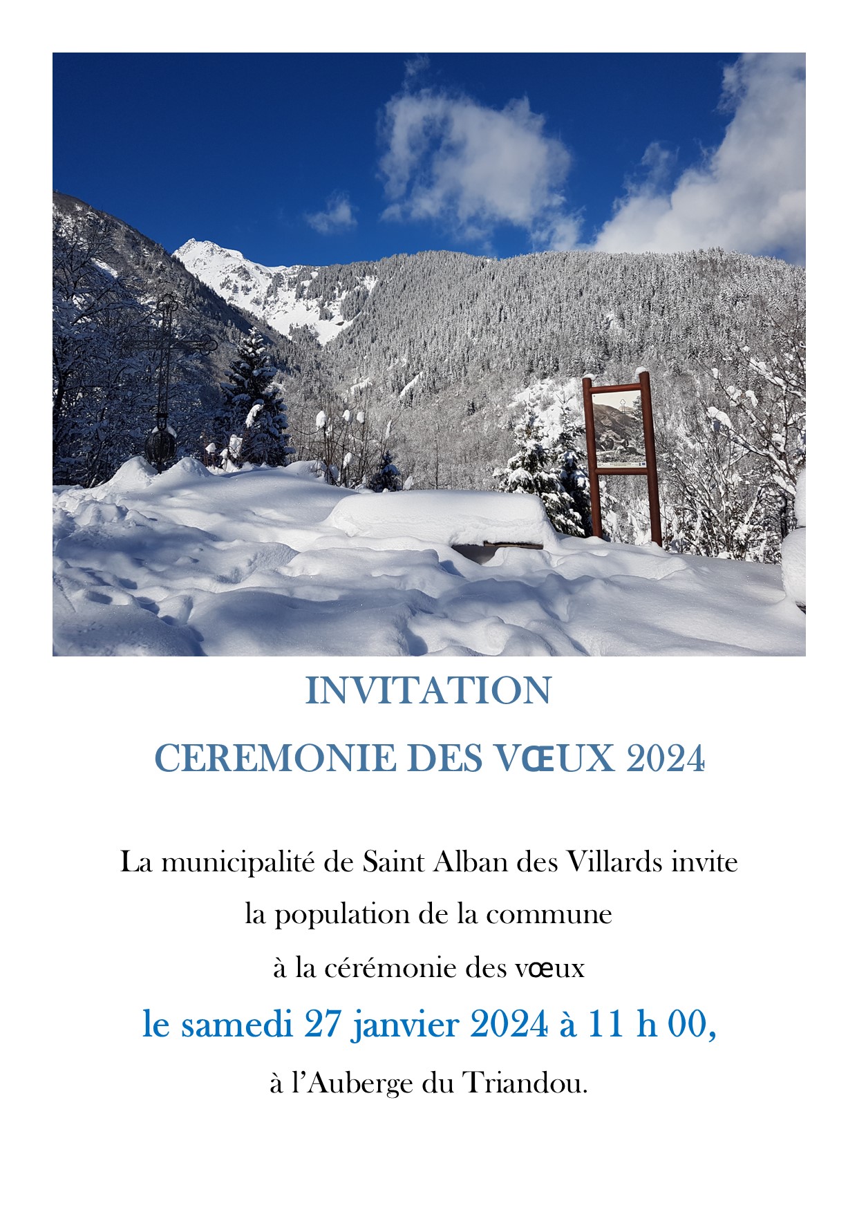 invitation VOEUX 2024